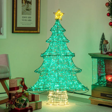 LED Artificial Christmas Tree 123cm, 520 Lights, Star