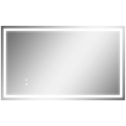 LED Bathroom Mirror – Adjustable Brightness, Anti-Fog, 100x60 cm