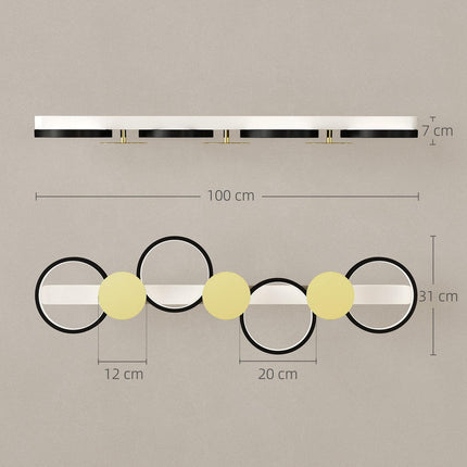 LED Ceiling Light 38W, 1500LM, 3000K-6500K, Remote Control