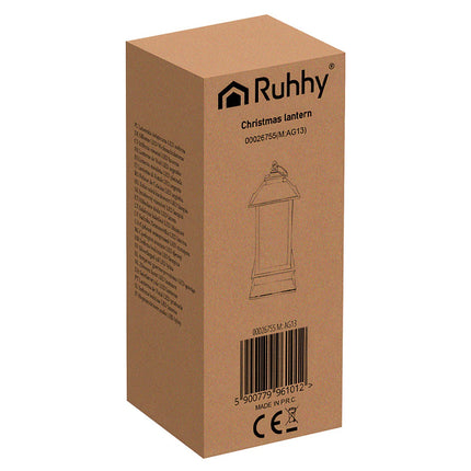 LED Christmas Lantern, Silver, Battery-Powered