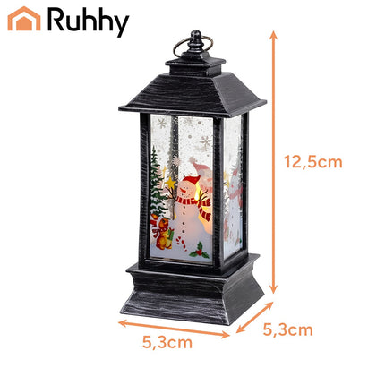 LED Christmas Lantern, Silver, Battery-Powered