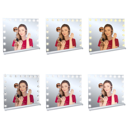 LED Cosmetic Mirror 58x46cm, Touch Control, 3 Light Modes