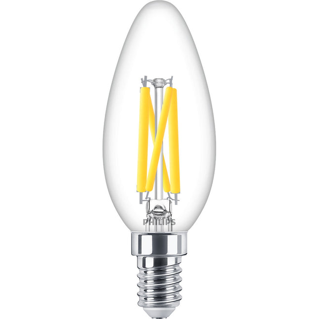 LED E14 Crown 3.4W (40W) Clear Dim WarmGlow 470