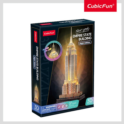 LED Empire State Building 3D Puzzle for Adults and Kids