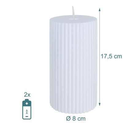 LED Flameless Candles, Set of 4, Flickering Light