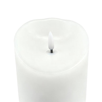 LED Flameless Pillar Candle, 30 cm, Real-Wax Finish