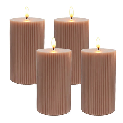 LED Flameless Real-Wax Candles, Flickering Flame