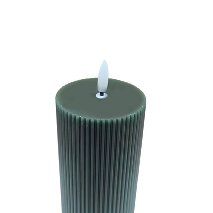 LED Flameless Real-Wax Candles, Set of 3