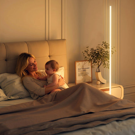 LED Floor Lamp, Dimmable 3000-6000K, Remote, 150 cm