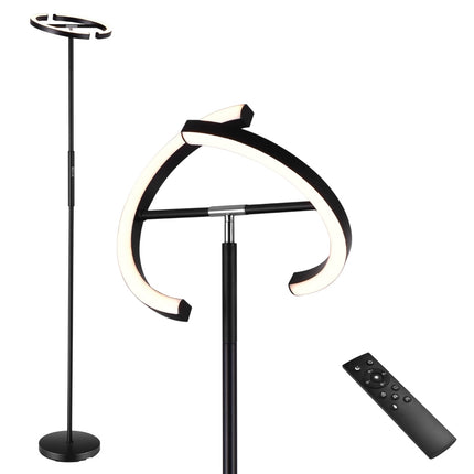 LED Floor Lamp – Dimmable 3000-6000K, Remote Control