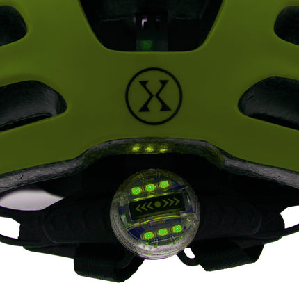 LED Green Helmet, XXS (48-54 cm), Nils Extreme