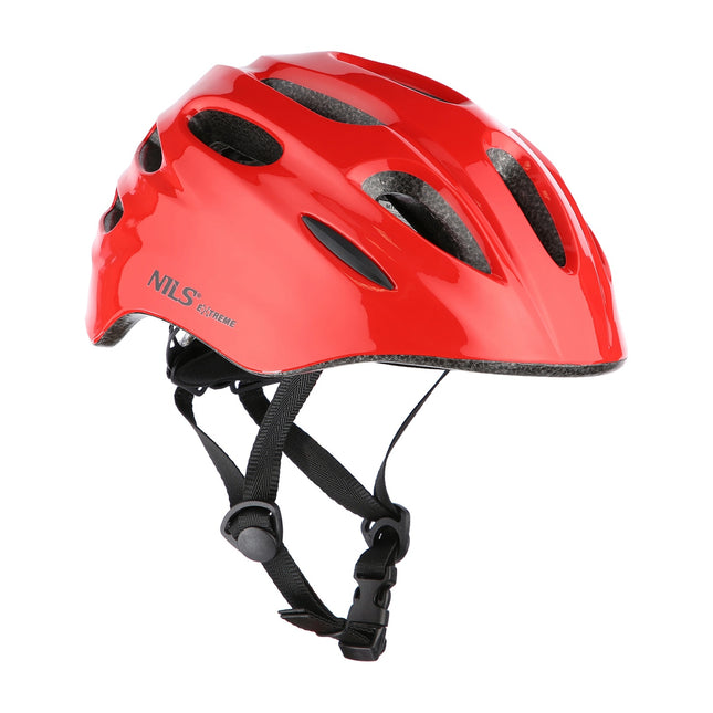 LED Helmet, Red, Size S (51-58cm)