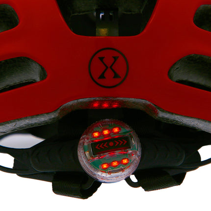LED Helmet, Red, XS (49-55 cm)