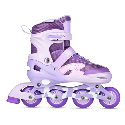LED In-Line Skates with Protectors, Size M (35-38)