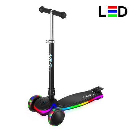 LED Junior Scooter, Adjustable Height, Lightweight