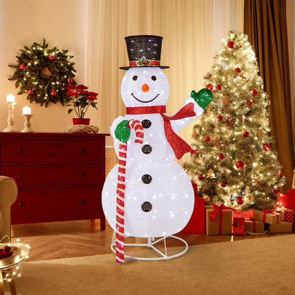 LED Lighted Snowman 150 CM, 180 Lights, Outdoor Stakes