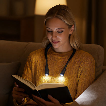 LED Neck Reading Lamp – Adjustable, Rechargeable