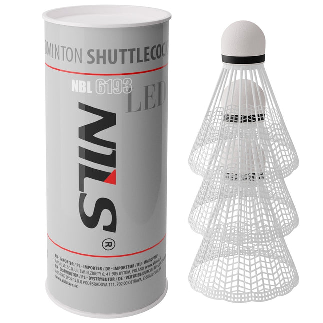 LED Nylon Shuttlecocks, Pack of 3