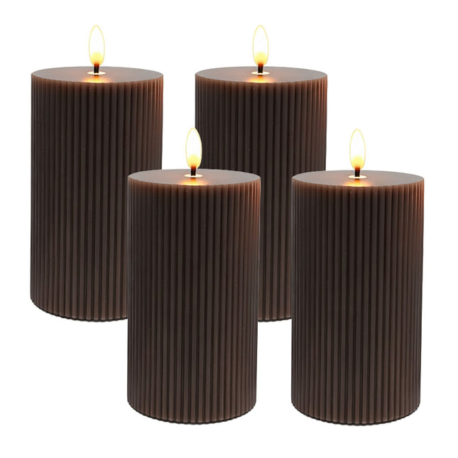 LED Real-Wax Candles, Flameless, Flickering Flame