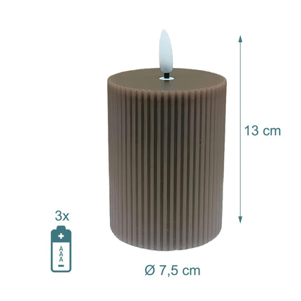 LED Real-Wax Candles, Flameless, Flickering Flame