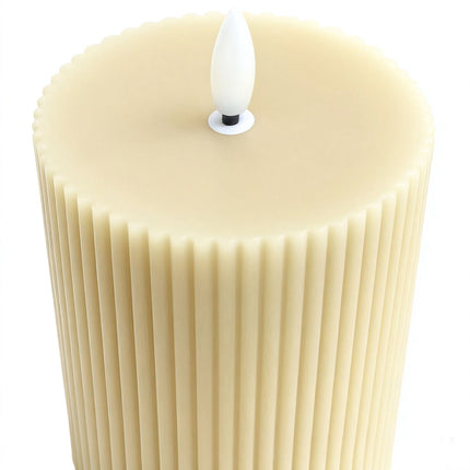 LED Real-Wax Flameless Candles, Set of 3