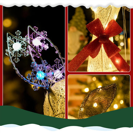 LED Reindeer Family Set – Waterproof, Steel, Polyester