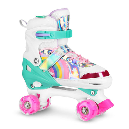 LED Roller Skates, Rainbow, Size L (39-41)