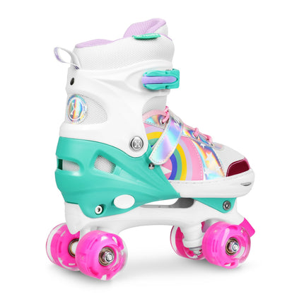 LED Roller Skates, Rainbow, Size L (39-41)