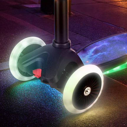 LED Scooter, Black, Foldable, Lightweight