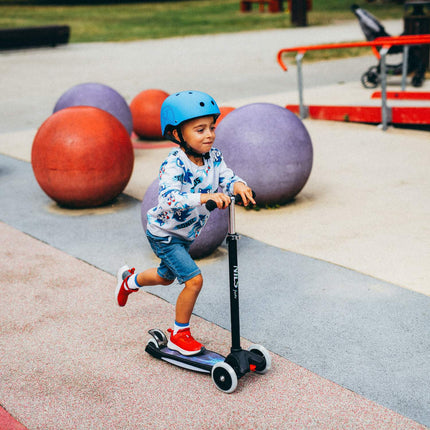 LED Scooter, Black, Foldable, Lightweight