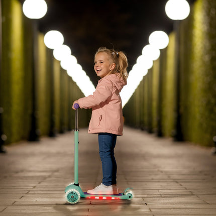 LED Scooter, Violet – Foldable, Lightweight Design