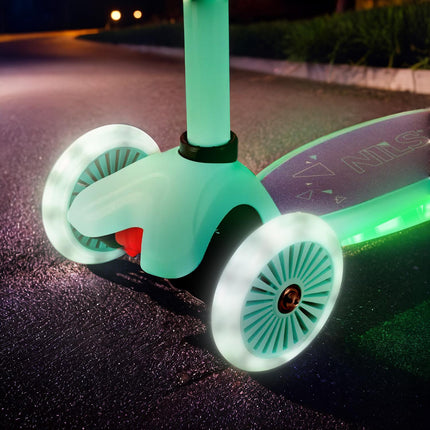 LED Scooter, Violet – Foldable, Lightweight Design