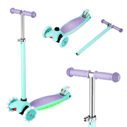 LED Scooter, Violet – Foldable, Lightweight Design