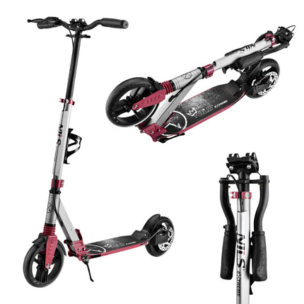 LED Scooter with Adjustable Handlebar, Foldable Design