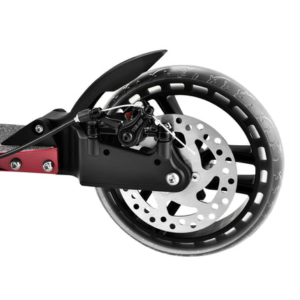 LED Scooter with Adjustable Handlebar, Foldable Design