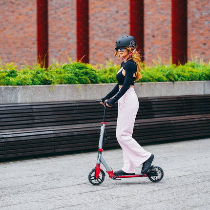 LED Scooter with Adjustable Handlebar, Foldable Design