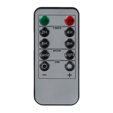 LED Taper Candles, Flameless, Remote & Timer, Set of 6