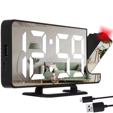 LED alarm clock with Izoxis 19576 projector