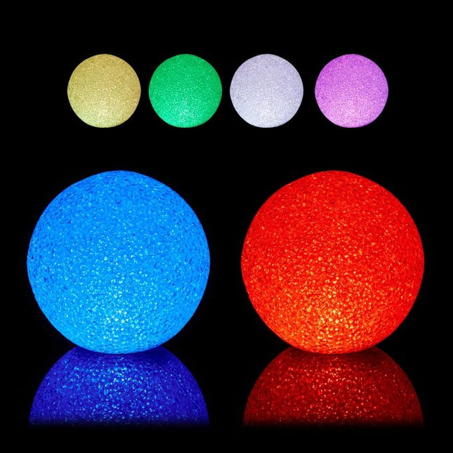 LED ball light with color change set of 2