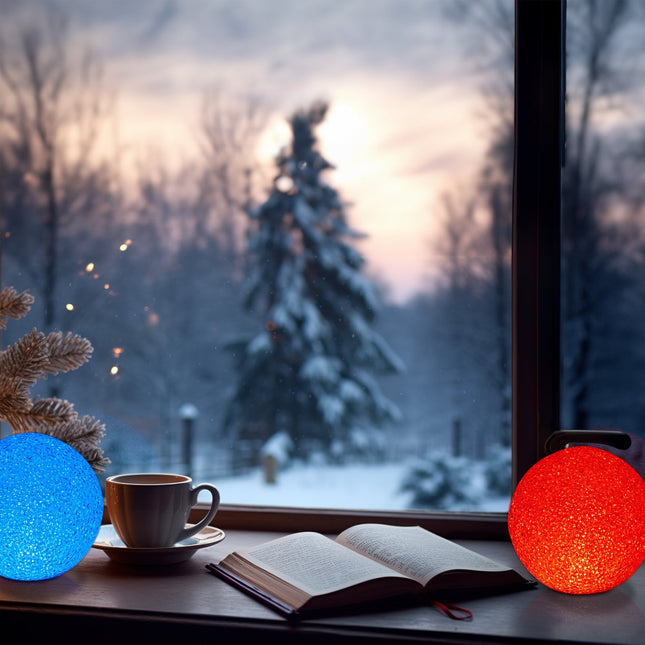 LED ball light with color change set of 2