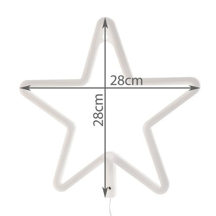 LED bedside lamp - star - warm white