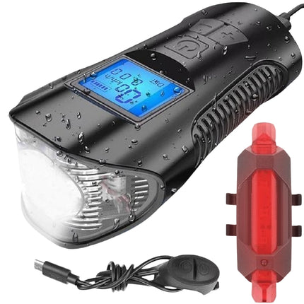 LED bicycle lamp with a counter