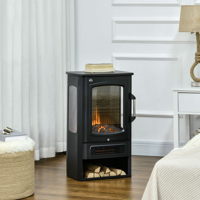 LED electric stove heater with Flame effect, 2 heat levels
