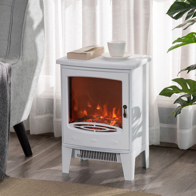 Freestanding LED electric stove, White, 900/1800W