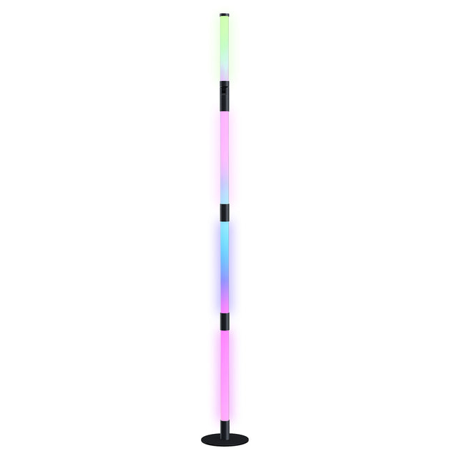 Dimmable LED floor lamp with remote control & app, dark grey