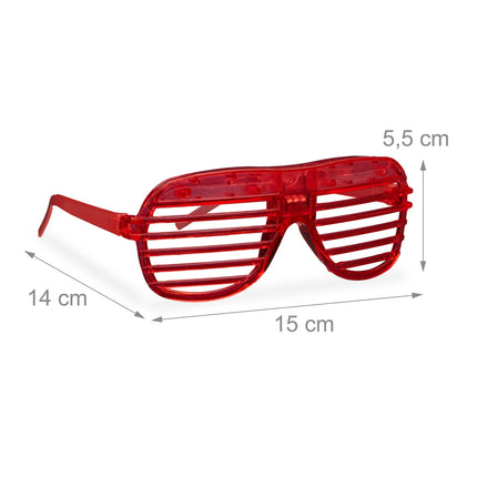 LED glasses - set of 10