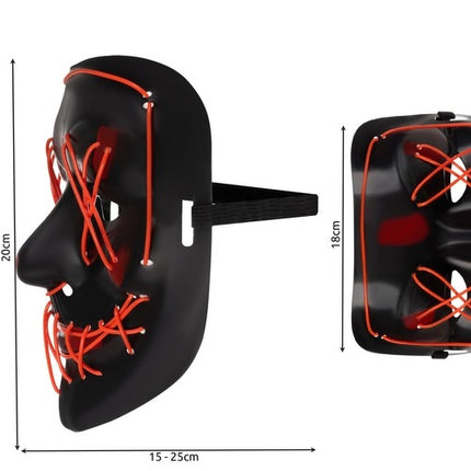 LED illuminated mask