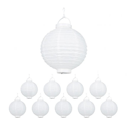 LED lanterns white 10 pcs
