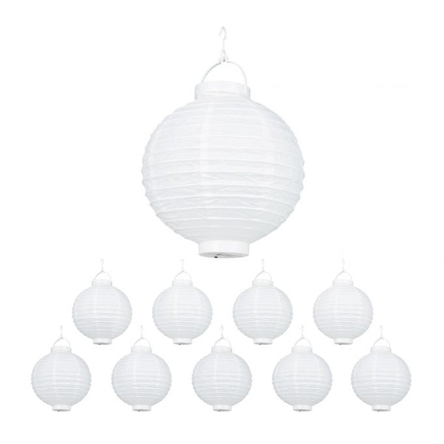 LED lanterns white 10 pcs
