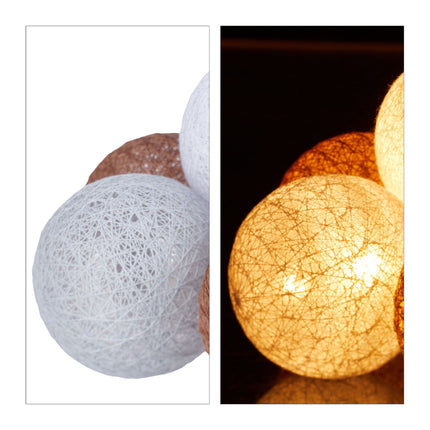 LED light chain with 10 balls